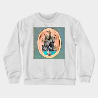 Mother Nature Collage Artwork Crewneck Sweatshirt